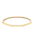 Pantheon Bracelet 14K Yellow Gold Geometric Octagon Hinged Bangle – Cherry Pick Diamonds Clayton St. Louis MO