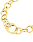 Berlin Yellow Gold Flat Mariner Chain Bracelet Diamond Push Lock – Cherry Pick Diamonds St. Louis MO