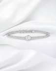 Antwerp WG Bracelet 14K white gold bezel set with round brilliant lab created diamond – Cherry Pick Diamonds Clayton St. Louis MO