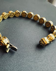 Autumn Bold Bracelet 18K Gold Fancy Color Diamond Collector Piece Top View – Cherry Pick Diamonds St. Louis MO