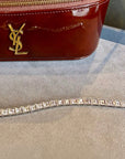 Vintage-inspired diamond tennis bracelet clasp detail, Cherry Pick Diamonds