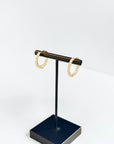 Medium Hoop 14K Yellow Gold Lab-Grown Diamond Inside-Out Hoop Earrings Front – Cherry Pick Diamonds Clayton St. Louis MO