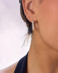 Medium Hoop 14K Yellow Gold Lab-Grown Diamond Inside-Out Hoop Earrings Side – Cherry Pick Diamonds St. Louis MO
