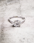 Oslo WG engagement ring in 14K white gold, solitaire for lab created diamond – Cherry Pick Diamonds Clayton St. Louis MO