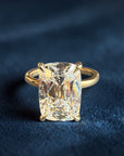 Clayton Old Mine engagement ring in 14K yellow gold with 5.08ct old mine cut lab created diamond – Cherry Pick Diamonds Clayton St. Louis MO