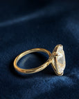 Clayton Old Mine ring side view, old mine cut lab created diamond – Cherry Pick Diamonds St. Louis MO