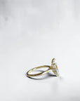 Marseille Marquise lab diamond solitaire engagement ring elongating silhouette in yellow gold — Cherry Pick Diamonds St. Louis