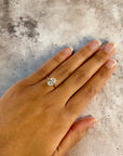 Marseille OV yellow gold oval lab diamond solitaire side view – Cherry Pick Diamonds Clayton MO