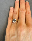 Naples Round ring side view, round brilliant lab created diamond solitaire – Cherry Pick Diamonds St. Louis MO