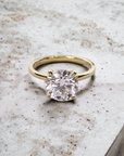 Oslo YG engagement ring in 14K yellow gold, solitaire for lab created diamond – Cherry Pick Diamonds Clayton St. Louis MO