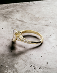 Venice OV 14K yellow gold oval cut natural diamond engagement ring setting – Cherry Pick Diamonds St. Louis MO