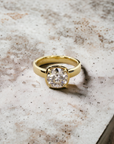 Parma 2.41 engagement ring in 18K yellow gold, bold solitaire with old European cut diamond – Cherry Pick Diamonds Clayton St. Louis MO