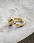 Parma 4.53ct GIA Certified Natural Diamond Engagement Ring 18K Yellow Gold Side View – Cherry Pick Diamonds Clayton MO