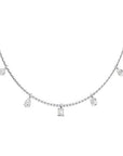 Toledo WG 14K white gold lab created diamond station necklace – Cherry Pick Diamonds St. Louis MO