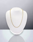 Firenze Tennis Necklace 15.5TW 14K Yellow Gold Lab Diamond Side View – Cherry Pick Diamonds St. Louis MO