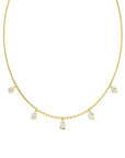Toledo PS YG 14K yellow gold pear shape lab created diamond necklace – Cherry Pick Diamonds St. Louis MO