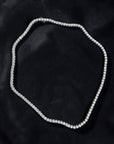 14k white gold buttercup diamond tennis necklace, 14.42ct total weight - Cherry Pick Diamonds Clayton MO