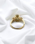 Trio Chameleon 2.02 carat color-changing diamond yellow gold ring closeup – Cherry Pick Diamonds Clayton MO