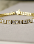 Bemiston Yellow Gold 14K Emerald Cut Lab Diamond Tennis Bracelet – Cherry Pick Diamonds Clayton St. Louis MO
