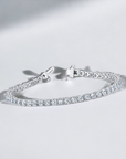 Firenze Tennis Bracelet 18K White Gold 11.92ct Natural Round Brilliant Diamonds – Cherry Pick Diamonds Clayton St. Louis MO