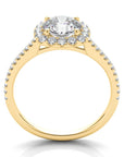 Milan YG 14K yellow gold halo setting for old European cut diamond – Cherry Pick Diamonds Clayton MO