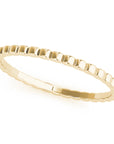 Soho Yellow Gold Beaded Band Close-Up 2mm – Cherry Pick Diamonds Clayton MO