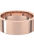 Flato Rose Gold 14K Flat Comfort Fit Men's Wedding Band 7mm – Cherry Pick Diamonds Clayton St. Louis MO