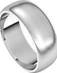 Classico White Gold Wedding Band Satin Finish – Cherry Pick Diamonds St. Louis MO