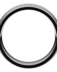 Coltello White Gold Knife Edge Men's Wedding Band Profile View – Cherry Pick Diamonds St. Louis MO