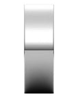 Flato 14K White Gold Flat Wedding Band Close-Up – Cherry Pick Diamonds Clayton MO