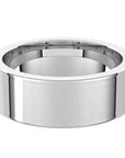 Flato 14K White Gold Flat Comfort Fit Men's Wedding Band 7mm – Cherry Pick Diamonds Clayton St. Louis MO