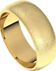 Classico Yellow Gold Wedding Band Florentine Finish – Cherry Pick Diamonds St. Louis MO