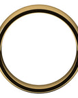 Classico Yellow Gold Men's Wedding Band Satin Finish Profile – Cherry Pick Diamonds St. Louis MO