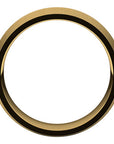 Coltello Yellow Gold Knife Edge Men's Wedding Band Profile View – Cherry Pick Diamonds St. Louis MO