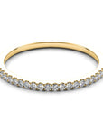 Milano Yellow Gold 14K Pavé Natural Diamond Stackable Wedding Band – Cherry Pick Diamonds Clayton St. Louis MO