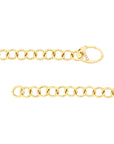 Berlin 14K Gold Hollow Link Chain Bracelet Diamond Clasp – Cherry Pick Diamonds Clayton MO