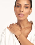 Berlin Gold Flat Mariner Chain Bracelet on Model 14K – Cherry Pick Diamonds Clayton St. Louis MO