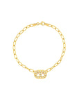 Budapest Bracelet 14K Yellow Gold Oval Link Chain Diamond Charm – Cherry Pick Diamonds Clayton St. Louis MO