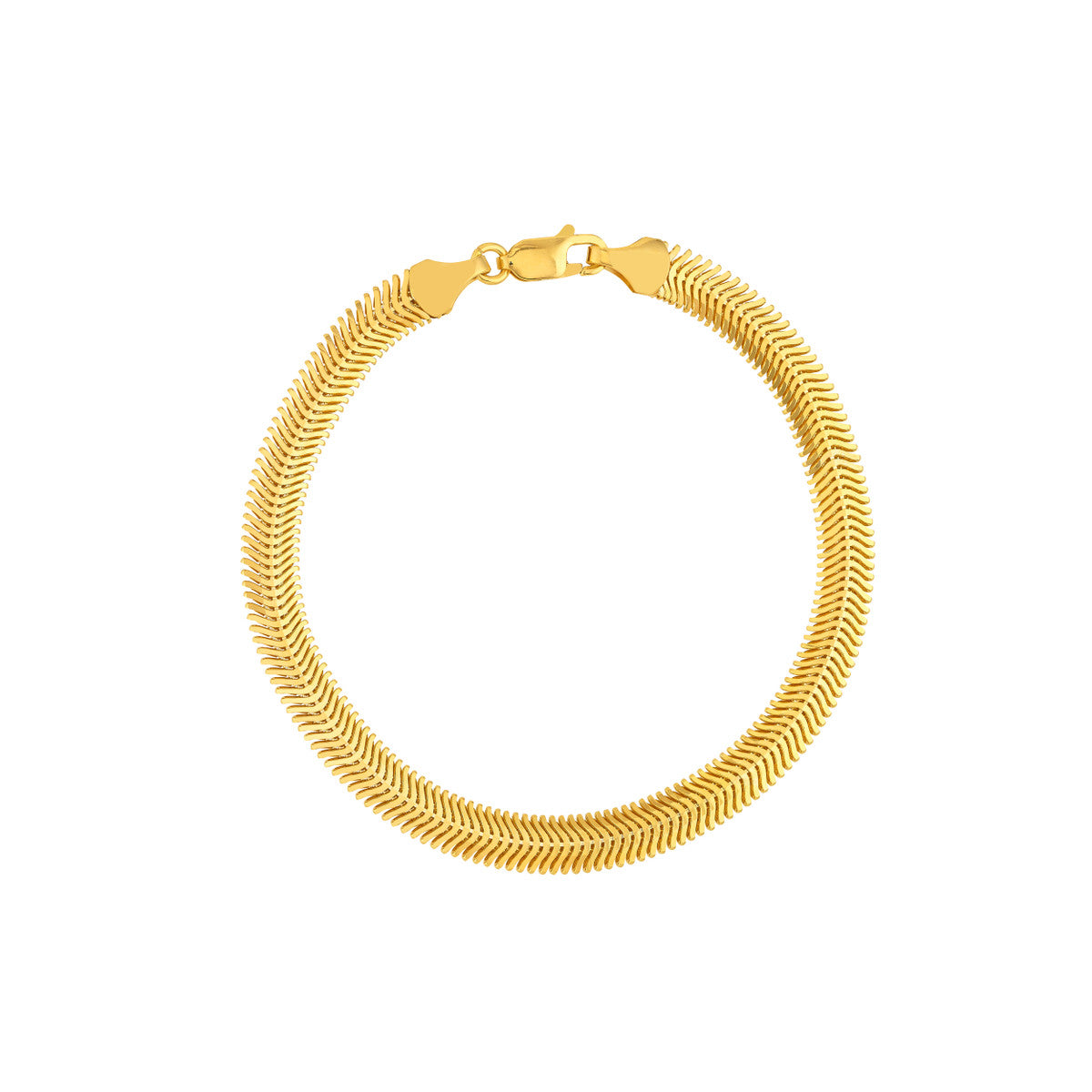 Como Bracelet 14K Yellow Gold Oval Snake Chain – Cherry Pick Diamonds Clayton St. Louis MO