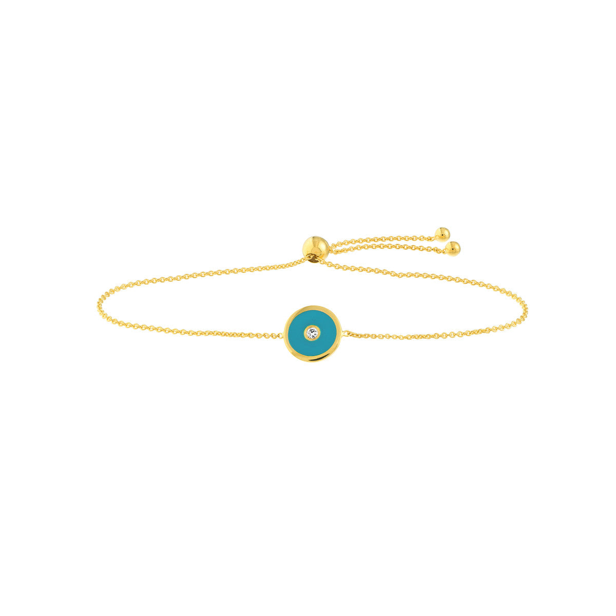 Marrakech Bracelet 14K Yellow Gold Blue Enamel Evil Eye Bolo – Cherry Pick Diamonds Clayton St. Louis MO