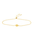 Mini Hamsa Bracelet 14K Yellow Gold Bolo Adjustable – Cherry Pick Diamonds Clayton St. Louis MO