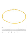Soho Gold Beaded Chain Bracelet Close-Up 14K – Cherry Pick Diamonds Clayton MO
