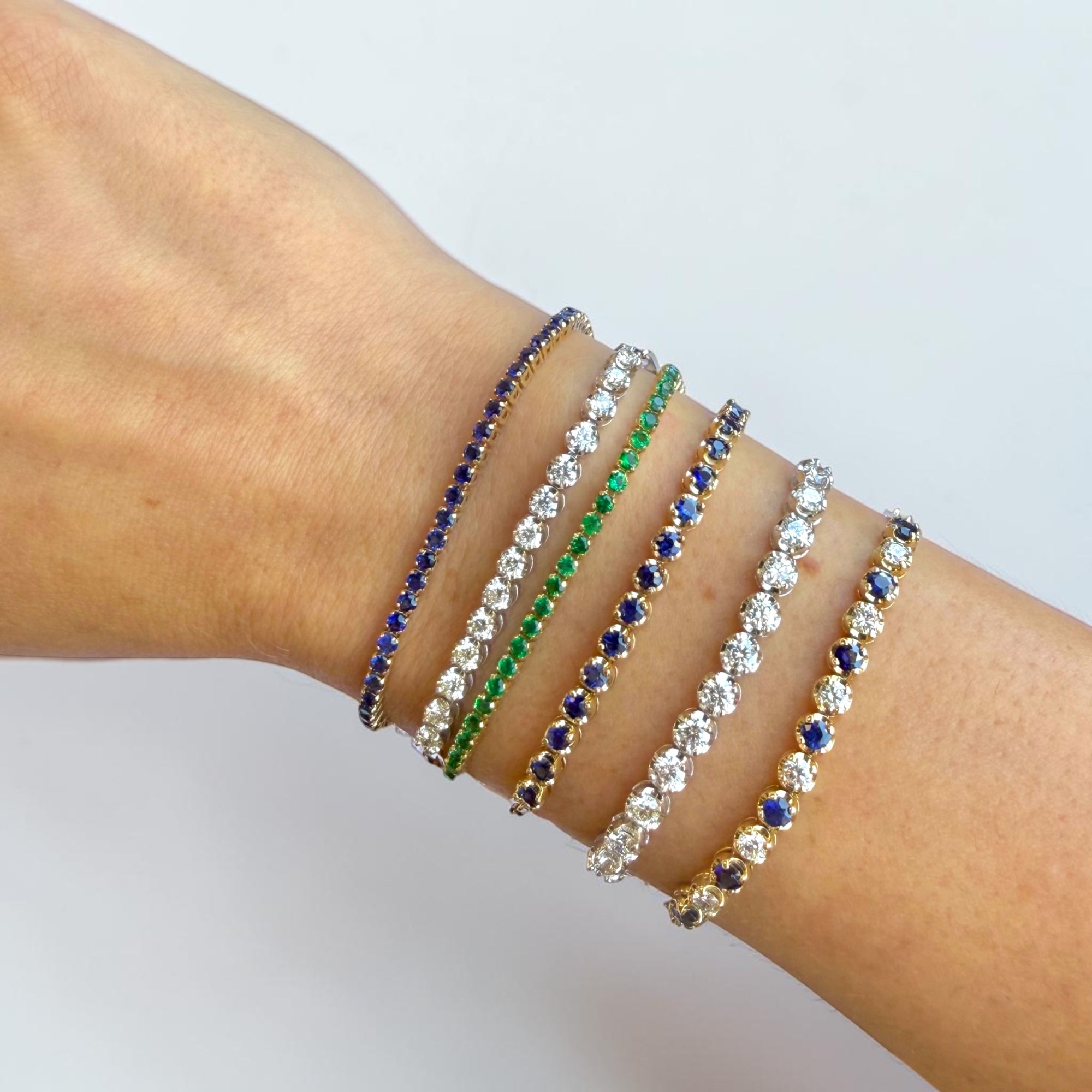 Cherry Pick Diamonds bracelet collection, natural gemstone and diamond tennis bracelets - Clayton MO jeweler
