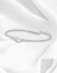 Antwerp OV Bracelet oval lab created diamond white gold adjustable detail – Cherry Pick Diamonds Clayton MO
