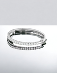 Florentine Bracelet white gold 3 carat total weight lab diamond side view – Cherry Pick Diamonds Clayton MO