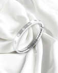 Helsinki WG 14K white gold multi shape lab created diamond cuff bracelet – Cherry Pick Diamonds St. Louis MO