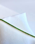 14k yellow gold bracelet with natural Colombian emeralds, 2.65ct total weight - Cherry Pick Diamonds Clayton MO