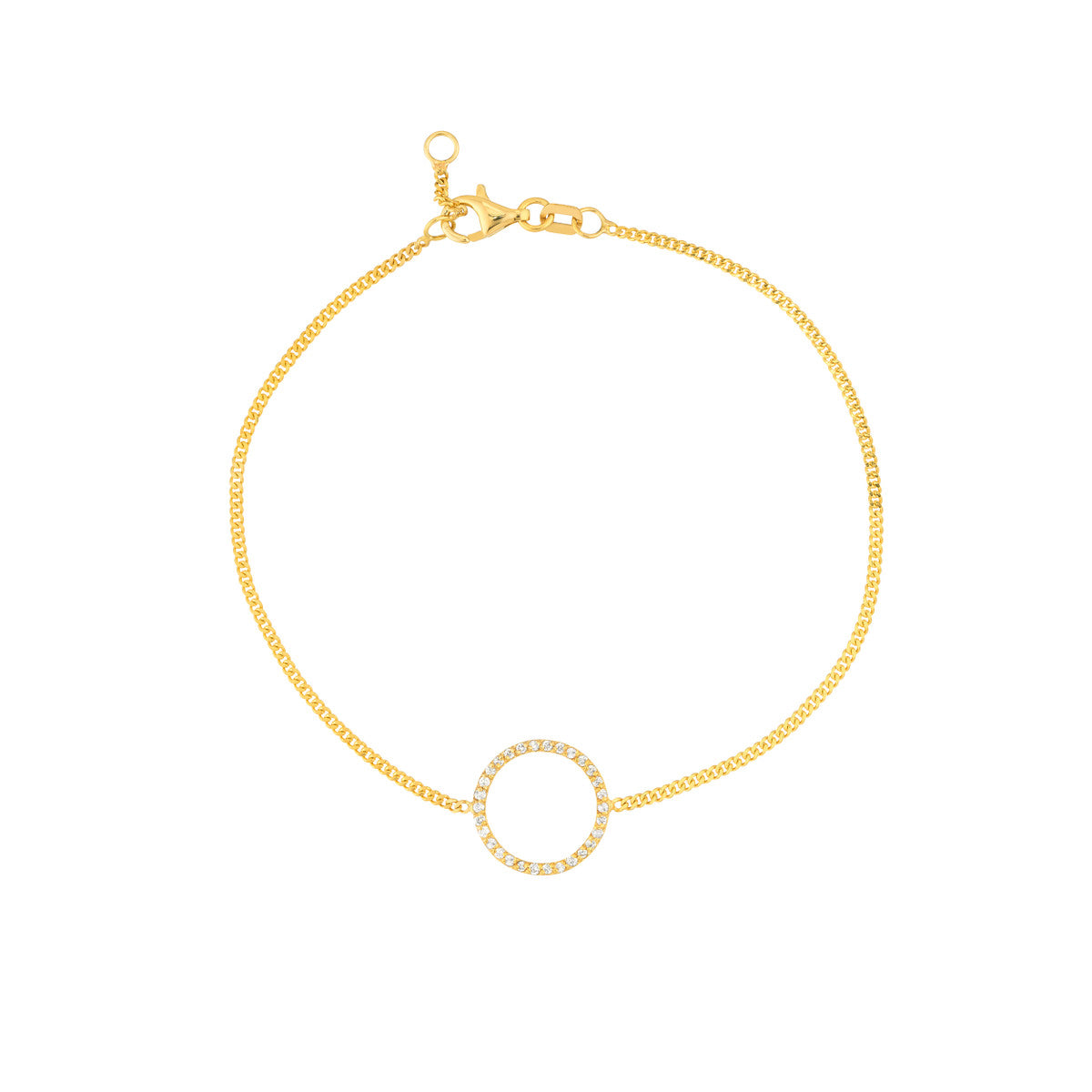 Basel Bracelet 14K Yellow Gold 0.15ct Diamond Curb Chain Pear Lobster Clasp – Cherry Pick Diamonds Clayton St. Louis MO