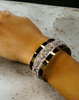 Art Deco Natural Diamond Bracelet Angle View Platinum Gold – Cherry Pick Diamonds Clayton St. Louis MO