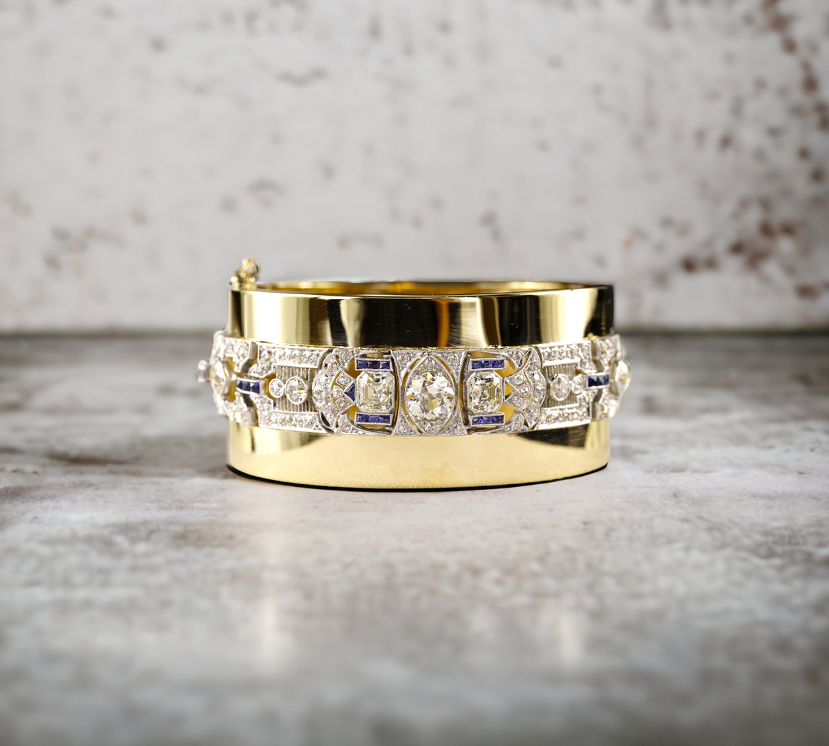 Art Deco Bracelet Natural Antique Old European Diamond 14K Gold Platinum – Cherry Pick Diamonds Clayton St. Louis MO